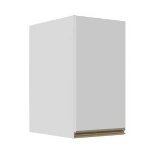 Módulo Armário Aéreo 68x35x56cm 1 Porta 100% MDF Cozinha Modulada Gold J Robel Branco/Branco Matte