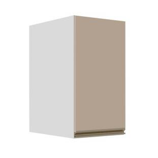 Módulo Armário Aéreo 68x35x56cm 1 Porta 100% MDF Cozinha Modulada Gold J Robel Branco/Fendi Matte