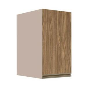 Módulo Armário Aéreo 68x35x56cm 1 Porta 100% MDF Cozinha Modulada Gold J Robel Fendi/Amendoeira BP