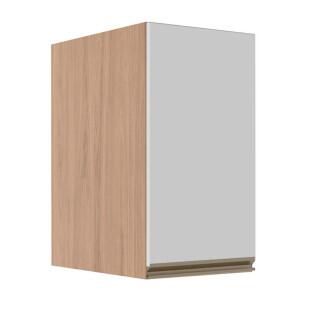 Módulo Armário Aéreo 68x40x56cm 1 Porta 100% MDF Cozinha Modulada Gold J Robel Hanover/Branco Matte
