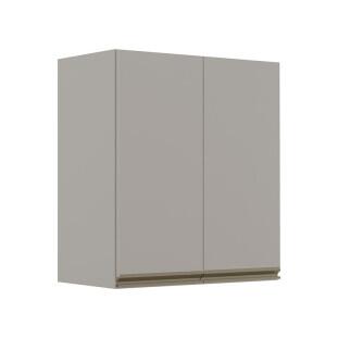 Módulo Armário Aéreo 68x60 2 Portas 100% MDF  Cozinha Modulada Gold Robel Fendi/Fendi