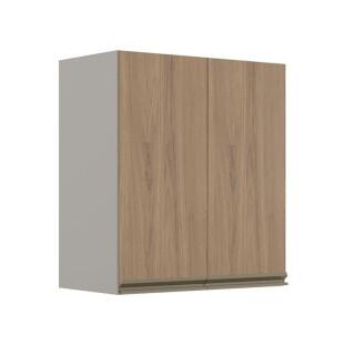 Módulo Armário Aéreo 68x60 2 Portas 100% MDF Cozinha Modulada Gold Robel Fendi/Hanover