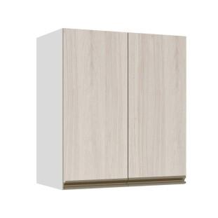 Módulo Armário Aéreo 68x60x34cm 2 Portas 100% MDF Cozinha Modulada Gold J Robel Branco/Aspen Módulo Armário Aéreo 68x60x34cm 2 Portas 100% MDF Cozinha Modulada Gold J Robel Branco/Aspen