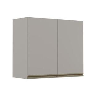 Módulo Armário Aéreo 68x80 2 Portas 100% MDF  Cozinha Modulada Gold Robel Fendi/Fendi