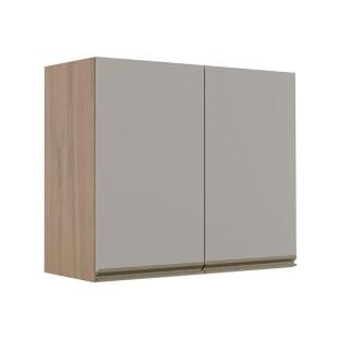 Módulo Armário Aéreo 68x80 2 Portas 100% MDF Cozinha Modulada Gold Robel Hanover/Fendi