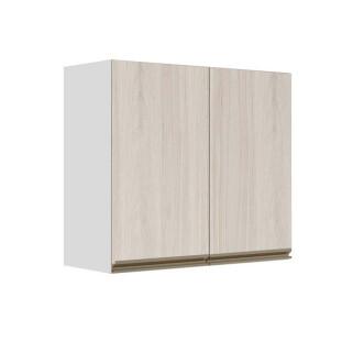 Módulo Armário Aéreo 68x80x34cm 2 Portas 100% MDF Cozinha Modulada Gold J Robel Branco/Aspen Módulo Armário Aéreo 68x80x34cm 2 Portas 100% MDF Cozinha Modulada Gold J Robel Branco/Aspen
