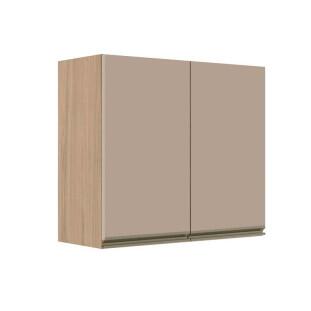 Módulo Armário Aéreo 68x80x34cm 2 Portas 100% MDF Cozinha Modulada Gold J Robel Hanover/Fendi Matte Módulo Armário Aéreo 68x80x34cm 2 Portas 100% MDF Cozinha Modulada Gold J Robel Hanover/Fendi Matte