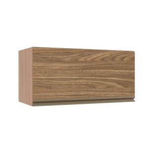 Módulo Armário Aéreo 70cm Porta Basculante 100% MDF Cozinha Modulada Gold J Robel Hanover/Amendoeira BP