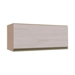 Módulo Armário Aéreo 80cm Porta Basculante 100% MDF Cozinha Modulada Gold Robel Hanover/Aspen
