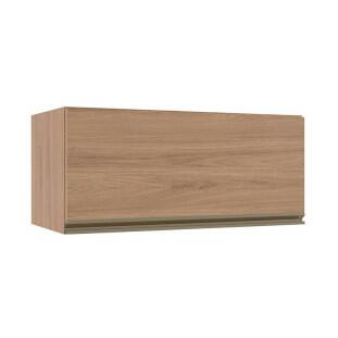 Módulo Armário Aéreo 80cm Porta Basculante 100% MDF Cozinha Modulada Gold J Robel Hanover/Hanover