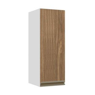 Módulo Armário Aéreo 88x30x34cm 1 Porta 100% MDF Cozinha Modulada Gold J Robel Branco/Amendoeira BP Módulo Armário Aéreo 88x30x34cm 1 Porta 100% MDF Cozinha Modulada Gold J Robel Branco/Amendoeira BP