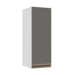 Módulo Armário Aéreo 88x30x34cm 1 Porta 100% MDF Cozinha Modulada Gold J Robel Branco/Cinza Matte Módulo Armário Aéreo 88x30x34cm 1 Porta 100% MDF Cozinha Modulada Gold J Robel Branco/Cinza Matte