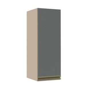 Módulo Armário Aéreo 88x30x34cm 1 Porta 100% MDF Cozinha Modulada Gold J Robel Fendi/Cinza Matte Módulo Armário Aéreo 88x30x34cm 1 Porta 100% MDF Cozinha Modulada Gold J Robel Fendi/Cinza Matte
