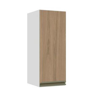 Módulo Armário Aéreo 88x35x34cm 1 Porta 100% MDF Cozinha Modulada Gold J Robel Branco/Hanover