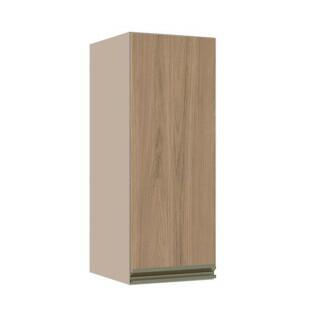 Módulo Armário Aéreo 88x35x34cm 1 Porta 100% MDF Cozinha Modulada Gold J Robel Fendi/Hanover
