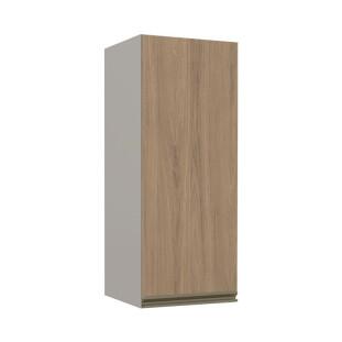 Módulo Armário Aéreo 88x35 1 Porta 100% MDF Cozinha Modulada Gold Robel Fendi/Hanover