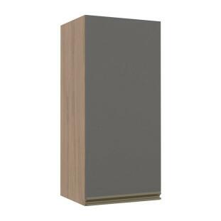 Módulo Armário Aéreo 88x40 1 Porta 100% MDF Cozinha Modulada Gold Robel Hanover/Cinza