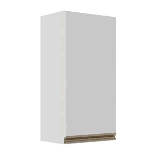 Módulo Armário Aéreo 88x40x34cm 1 Porta 100% MDF Cozinha Modulada Gold J Robel Branco/Branco Matte