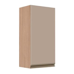 Módulo Armário Aéreo 88x40x34cm 1 Porta 100% MDF Cozinha Modulada Gold J Robel Hanover/Fendi Matte
