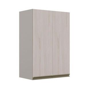 Módulo Armário Aéreo 88x60 2 Portas 100% MDF Cozinha Modulada Gold Robel Fendi/Aspen