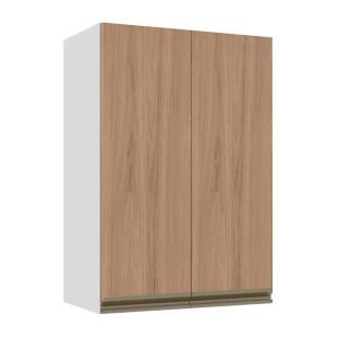 Módulo Armário Aéreo 88x60x34cm 2 Portas 100% MDF Cozinha Modulada Gold J Robel Branco/Hanover
