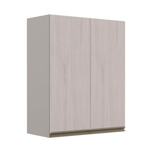 Módulo Armário Aéreo 88x70 2 Portas 100% MDF Cozinha Modulada Gold Robel Fendi/Aspen