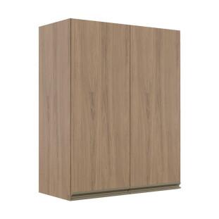 Módulo Armário Aéreo 88x70 2 Portas 100% MDF Cozinha Modulada Gold Robel Hanover/Hanover