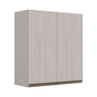 Módulo Armário Aéreo 88x80 2 Portas 100% MDF Cozinha Modulada Gold Robel Fendi/Aspen