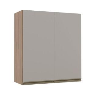 Módulo Armário Aéreo 88x80 2 Portas 100% MDF Cozinha Modulada Gold Robel Hanover/Fendi