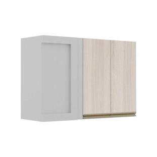 Módulo Armário Aéreo 68x100x34cm Canto Reto 100% MDF Cozinha Modulada Gold J Robel Branco/Aspen Módulo Armário Aéreo 68x100x34cm Canto Reto 100% MDF Cozinha Modulada Gold J Robel Branco/Aspen