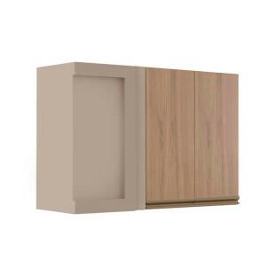 Módulo Armário Aéreo 68x100x34cm Canto Reto 100% MDF Cozinha Modulada Gold J Robel Fendi/Hanover Módulo Armário Aéreo 68x100x34cm Canto Reto 100% MDF Cozinha Modulada Gold J Robel Fendi/Hanover