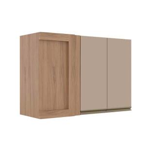Módulo Armário Aéreo 68x100x34cm Canto Reto 100% MDF Cozinha Modulada Gold J Robel Hanover/Fendi Matte Módulo Armário Aéreo 68x100x34cm Canto Reto 100% MDF Cozinha Modulada Gold J Robel Hanover/Fendi Matte