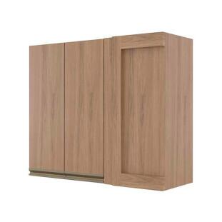 Módulo Armário Aéreo 88x100x34cm Canto Reto 100% MDF Cozinha Modulada Gold J Robel Hanover/Hanover