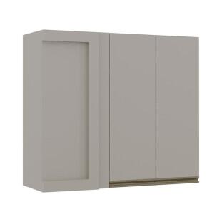 Módulo Armário Aéreo 88x100 Canto Reto Direito 100% MDF Cozinha Modulada Gold Robel Fendi/Fendi