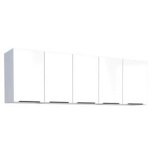 Armário Aéreo de Cozinha Aço 5 Portas Júpiter 180 Cozimax Branco