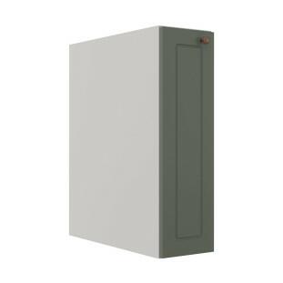 Módulo Balcão 20cm 1 Porta 100% MDF Cozinha Modulada Provence Robel Branco/Salvia Matte