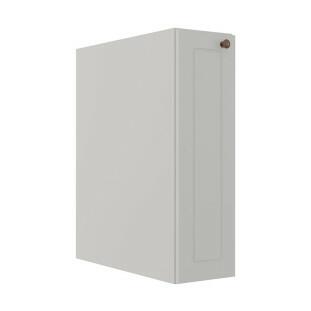 Módulo Balcão 20cm 1 Porta 100% MDF Cozinha Modulada Provence Robel Branco/Branco Matte