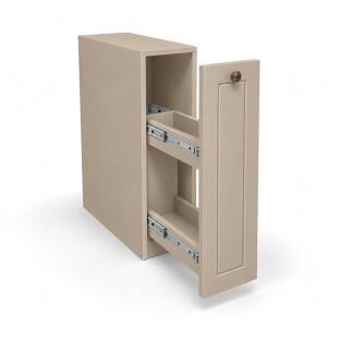 Módulo Balcão 20x68x56cm Com Porta Tempero 100% MDF Cozinha Provence Robel Fendi/Fendi Matte