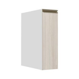 Módulo Balcão 20cm 1 Porta 100% MDF Cozinha Modulada Gold J Robel Branco/Aspen