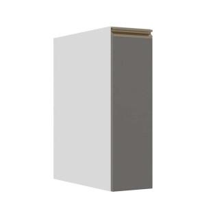 Módulo Balcão 20cm 1 Porta 100% MDF Cozinha Modulada Gold J Robel Branco/Cinza Matte