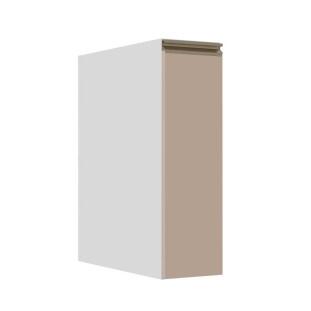 Módulo Balcão 20cm 1 Porta 100% MDF Cozinha Modulada Gold J Robel Branco/Fendi Matte