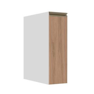 Módulo Balcão 20cm 1 Porta 100% MDF Cozinha Modulada Gold J Robel Branco/Hanover