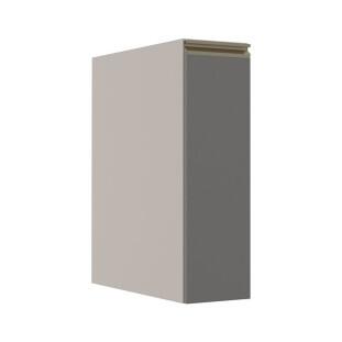 Módulo Balcão 20cm 1 Porta 100% MDF Cozinha Modulada Gold Robel Fendi/Cinza