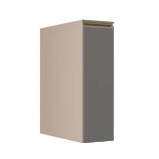 Módulo Balcão 20cm 1 Porta 100% MDF Cozinha Modulada Gold J Robel Fendi/Cinza Matte