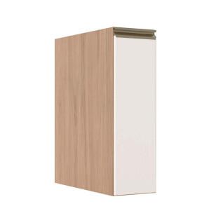 Módulo Balcão 20cm 1 Porta 100% MDF Cozinha Modulada Gold Robel Hanover/Branco Matte