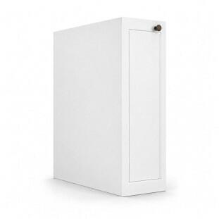Módulo Balcão 20x68x56cm 1 Porta 100% MDF Cozinha Provence Robel Branco/Branco Matte