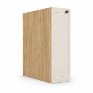 Módulo Balcão 20x68x56cm 1 Porta 100% MDF Cozinha Provence Robel Hanover/Off White Matte