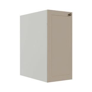 Módulo Balcao 30cm 1 Porta 100% MDF Cozinha Modulada Provence Robel Branco/Fendi Matte