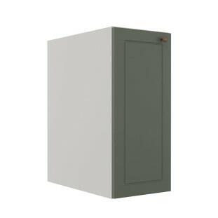 Módulo Balcao 30cm 1 Porta 100% MDF Cozinha Modulada Provence Robel Branco/Salvia Matte