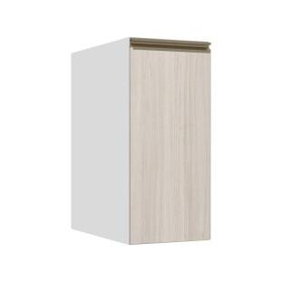 Módulo Balcão 30cm 1 Porta 100% MDF Cozinha Modulada Gold J Robel Branco/Aspen